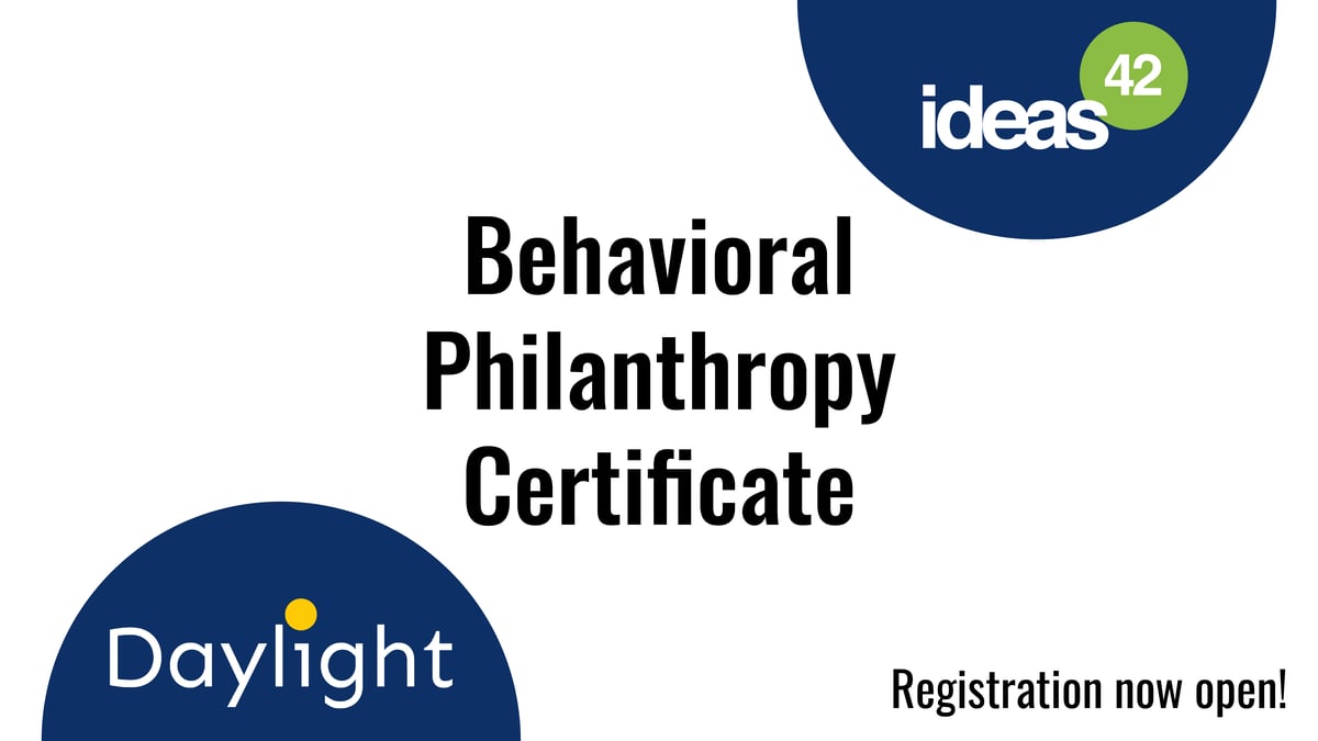 Behavioral Philanthropy Certificate_announcement 011025
